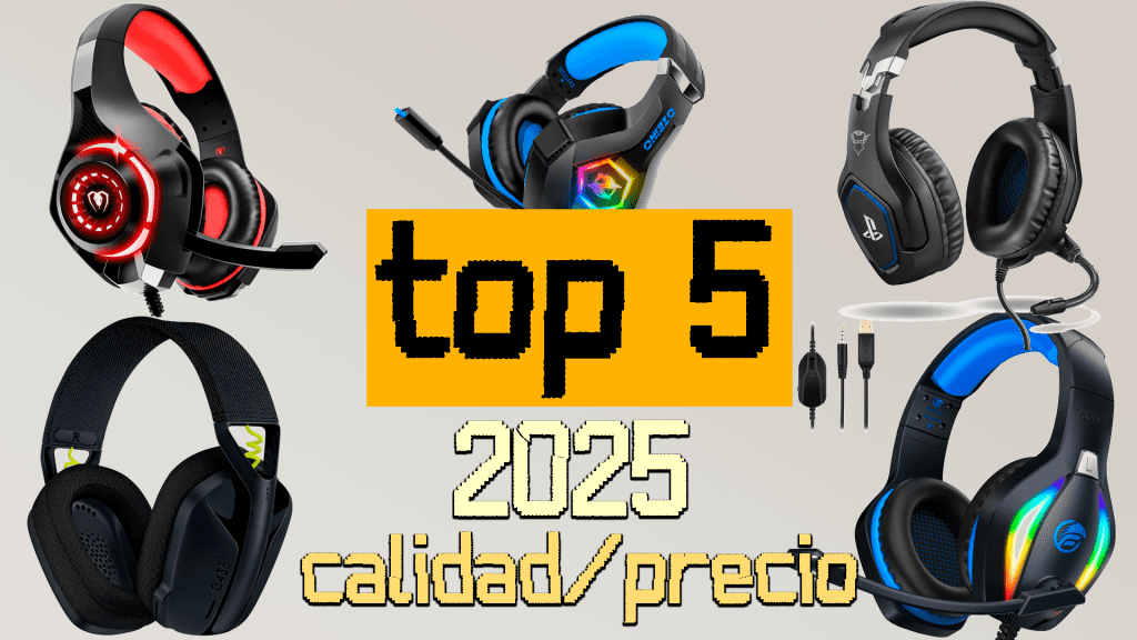Imagen de los mejores cascos gaming calidad precio 2025