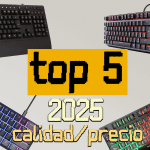 Imagen destacada del artículo sobre el TOP 5 teclados gaming calidad precio 2025, mostrando las mejores opciones para gamers en diseño y rendimiento.