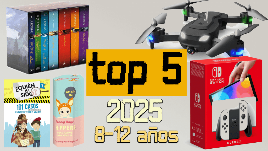 Selección de los mejores regalos para niños de 8 a 12 años, combinando diversión, aprendizaje y tecnología para sorprender a los pequeños.