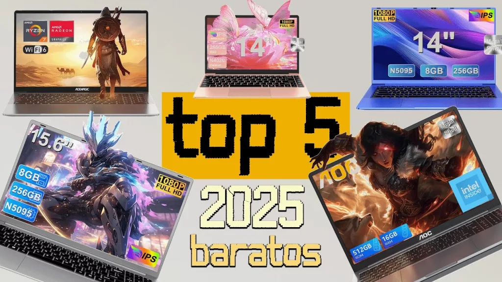 Descubre los mejores portátiles baratos 2025. Guía completa con características y enlaces para elegir calidad al mejor precio. ¡Compra inteligente!