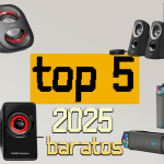 Imagen de los mejores altavoces baratos 2025: selección de altavoces económicos con diseño moderno, sonido potente y opciones para ordenador y dispositivos.