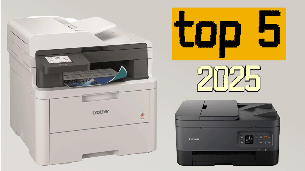 Imagen con las mejores impresoras láser 2025: comparativa de modelos multifunción para hogar y oficina con características y recomendaciones.