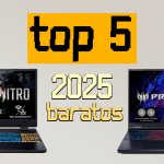 Imagen de los mejores portátiles gaming baratos 2025 con alto rendimiento y excelente relación calidad-precio, ideales para gamers exigentes.