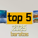 Imagen destacada con las mejores televisiones baratas 2025, ideales por su relación calidad-precio, perfectas para cualquier hogar o espacio.